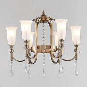 Люстра Newport 4800 4806/C цвет плафона/подвески Белый, цвет арматуры Золото-1