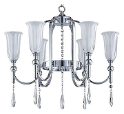 Люстра Newport 4800 4806/C chrome цвет плафона/подвески Белый, Прозрачный, цвет арматуры Золото