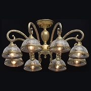 Люстра на штанге MW-Light Аманда 6 481013608 цвет бронза патинированная-1