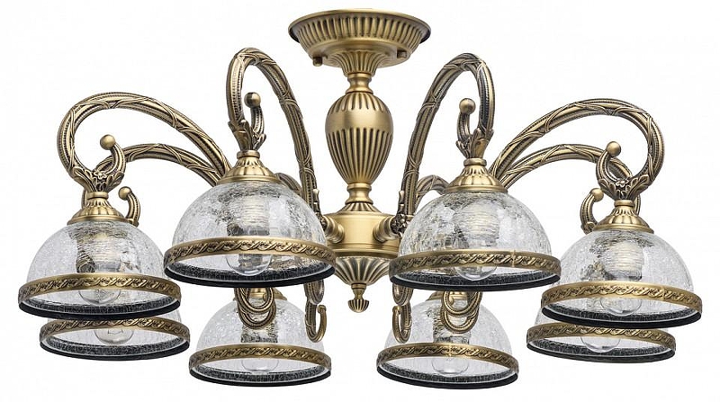 Люстра на штанге MW-Light Аманда 6 481013608 цвет бронза патинированная