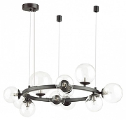 Люстра Odeon Light Tov1 4818/11 цвет плафона/подвески Прозрачный, цвет арматуры Черный-1