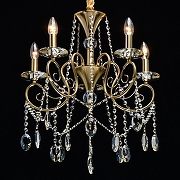 Люстра MW-Light Селена 19 482016305 цвет плафона/подвески Прозрачный, Шампань, цвет арматуры Бронза-2