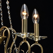 Люстра MW-Light Селена 19 482016305 цвет плафона/подвески Прозрачный, Шампань, цвет арматуры Бронза-4