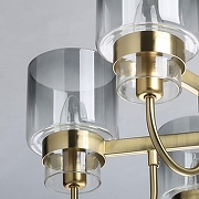 Люстра MW-Light Элла 18 483015108 цвет плафона/подвески Дымчатый, цвет арматуры Медь-4