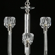 Люстра MW-Light Элла 483015308 цвет плафона/подвески Прозрачный, цвет арматуры Хром-7