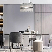 Люстра на штанге Bogate's Allure 485/8 цвет плафона/подвески Прозрачный, цвет арматуры Хром-1