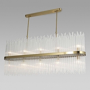 Люстра на штанге Bogate's Allure 486/10 цвет плафона/подвески Прозрачный, цвет арматуры Латунь