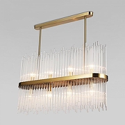 Люстра на штанге Bogate's Allure 486/8 цвет плафона/подвески Прозрачный, цвет арматуры Латунь