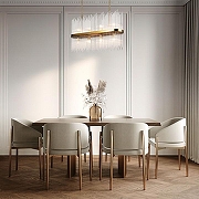 Люстра на штанге Bogate's Allure 486/8 цвет плафона/подвески Прозрачный, цвет арматуры Латунь-1