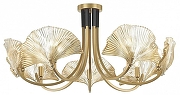 Люстра Odeon Light Ventaglio 4870/7 цвет плафона/подвески Янтарный, цвет арматуры Золото, Черный