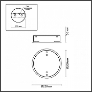 Основание для светильника Odeon Light Panta 4927/2R цвет Хром-2