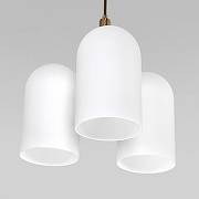 Люстра Eurosvet Bambola 50357/3 латунь цвет плафона/подвески Белый, цвет арматуры Латунь-1