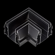 Соединитель угловой L-образный для треков встраиваемых Lightstar Teta 505207 цвет арматуры Черный-1