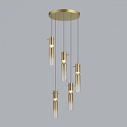 Люстра Odeon Light Scrow 5058/25LA цвет плафона/подвески Оранжевый, цвет арматуры Золото-2