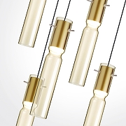 Люстра Odeon Light Scrow 5058/25LA цвет плафона/подвески Оранжевый, цвет арматуры Золото-3
