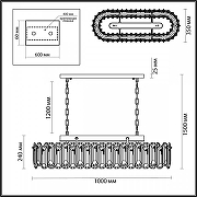 Люстра Odeon Light Bullon 5069/12 цвет плафона/подвески Прозрачный, цвет арматуры Золото-5