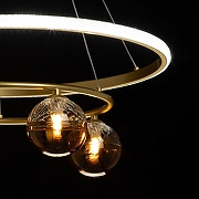 Люстра De City Оскар 510016305 цвет плафона/подвески Янтарный, цвет арматуры Золото-4