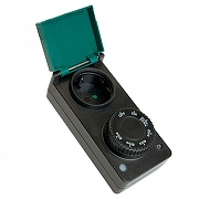 Розетка с таймером Feron TM29 51434 цвет Зеленый, Черный-1