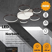 Люстра Lumion Norbert 5254/99CL цвет плафона/подвески Белый, Черный, цвет арматуры Белый-2