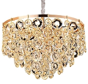 Люстра Newport 5260 5265+6/C gold цвет плафона/подвески Прозрачный, цвет арматуры Золото