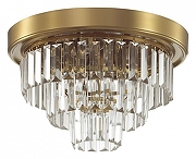 Люстра Lumion Zaha 5257/4C цвет плафона/подвески Прозрачный, цвет арматуры Латунь