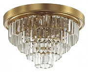 Люстра Lumion Zaha 5257/6C цвет плафона/подвески Прозрачный, цвет арматуры Латунь