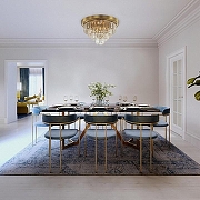 Люстра Lumion Zaha 5257/6C цвет плафона/подвески Прозрачный, цвет арматуры Латунь-4