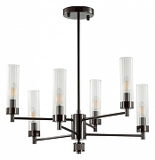 Люстра на штанге Lumion Kamilla 5275/6C цвет хром черненый
