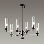 Люстра на штанге Lumion Kamilla 5275/6C цвет хром черненый-1