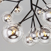 Люстра Bogate's Pallina 544 цвет плафона/подвески Прозрачный, Серый, цвет арматуры Черный-3