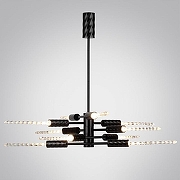Люстра на штанге Odeon Light Kolos 5459/28L цвет плафона/подвески Прозрачный, цвет арматуры Черный-3