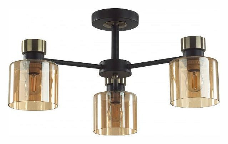 Люстра на штанге Lumion Comfi 5643/3C цвет бронза, черный