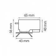 Переходник для трека Lightstar Asta 592029 цвет арматуры Серый-2