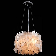 Люстра Eurosvet Sandra 60005/3 хром/перламутр цвет плафона/подвески Белый, цвет арматуры Хром-1