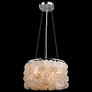 Люстра Eurosvet Sandra 60005/3 хром/перламутр цвет плафона/подвески Белый, цвет арматуры Хром-2