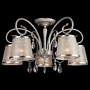 Люстра Eurosvet L1ona 60065/5 серебро цвет плафона/подвески Прозрачный, Серебро, цвет арматуры Серебро-2