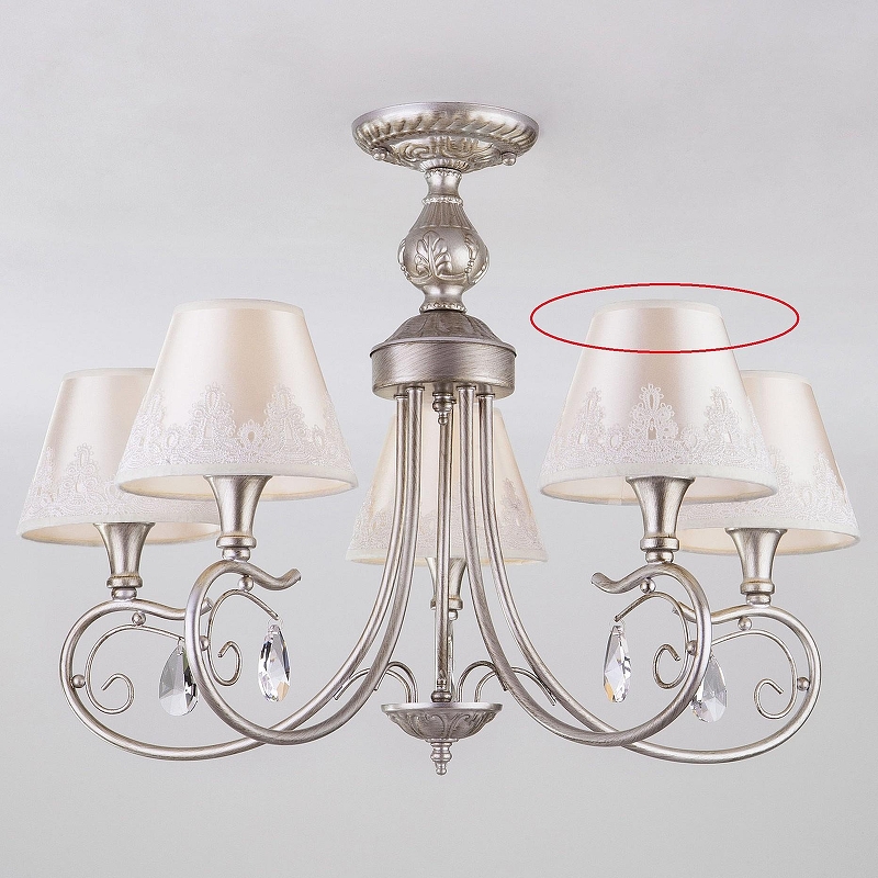 Люстра на штанге Eurosvet Incanto 60069/5 серебро 