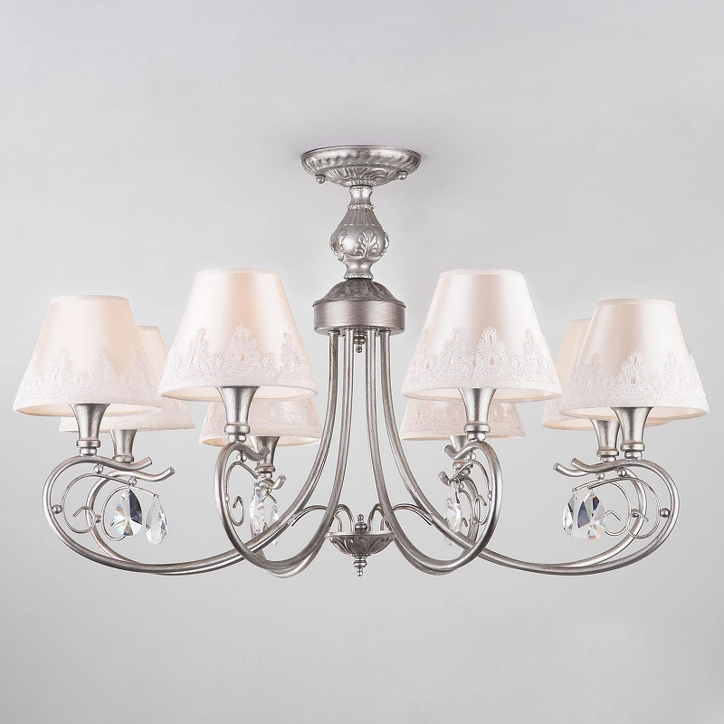 Люстра на штанге Eurosvet Incanto 60069/8 серебро 