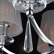 Люстра Eurosvet Valery 60079/5 хром цвет плафона/подвески Прозрачный, Серебро, цвет арматуры Хром-5