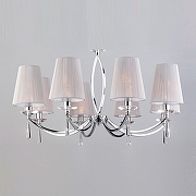 Люстра Eurosvet Valery 60079/8 хром цвет плафона/подвески Прозрачный, Серебро, цвет арматуры Хром