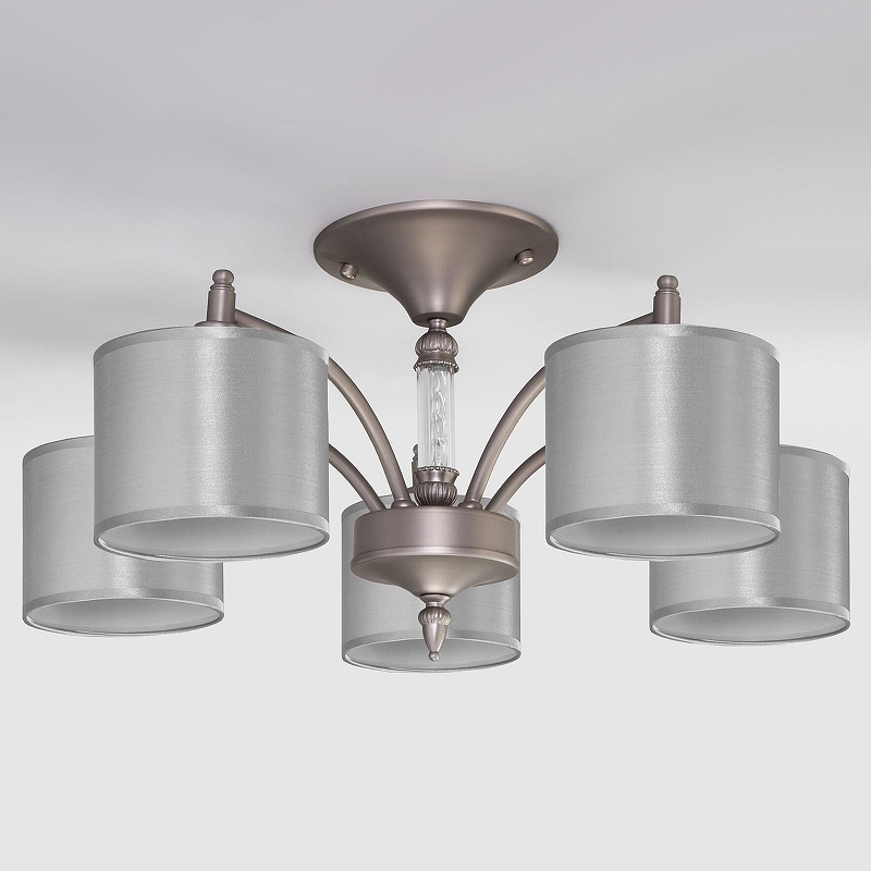 Люстра на штанге Eurosvet Adagio 60080/5 сатин-никель 