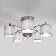 Люстра на штанге Eurosvet Adagio 60080/5 сатин-никель цвет неокрашенный, никель-1