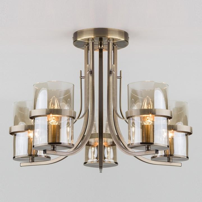 Люстра Eurosvet Coppa 60085/5 античная бронза 