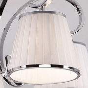 Люстра Eurosvet Tessa 60088/5 хром цвет плафона/подвески Белый, Прозрачный, цвет арматуры Хром-2