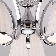 Люстра Eurosvet Tessa 60088/5 хром цвет плафона/подвески Белый, Прозрачный, цвет арматуры Хром-4