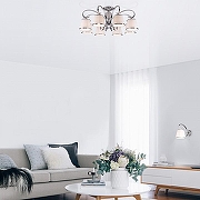 Люстра Eurosvet Tessa 60088/8 хром цвет плафона/подвески Белый, Прозрачный, цвет арматуры Хром-3