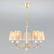 Люстра Eurosvet Alcamo 60103/5 перламутровое золото цвет плафона/подвески Золото, Прозрачный, цвет арматуры Золото-1
