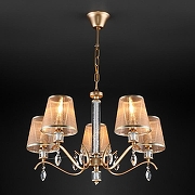 Люстра Eurosvet Alcamo 60103/5 перламутровое золото цвет плафона/подвески Золото, Прозрачный, цвет арматуры Золото-2