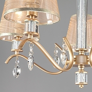 Люстра Eurosvet Alcamo 60103/5 перламутровое золото цвет плафона/подвески Золото, Прозрачный, цвет арматуры Золото-5