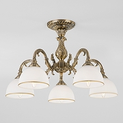 Люстра на штанге Eurosvet Caldera 60106/5 античная бронза цвет бронза античная